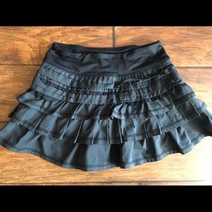Black Pleated Lulu Lemon Tennis Skirt